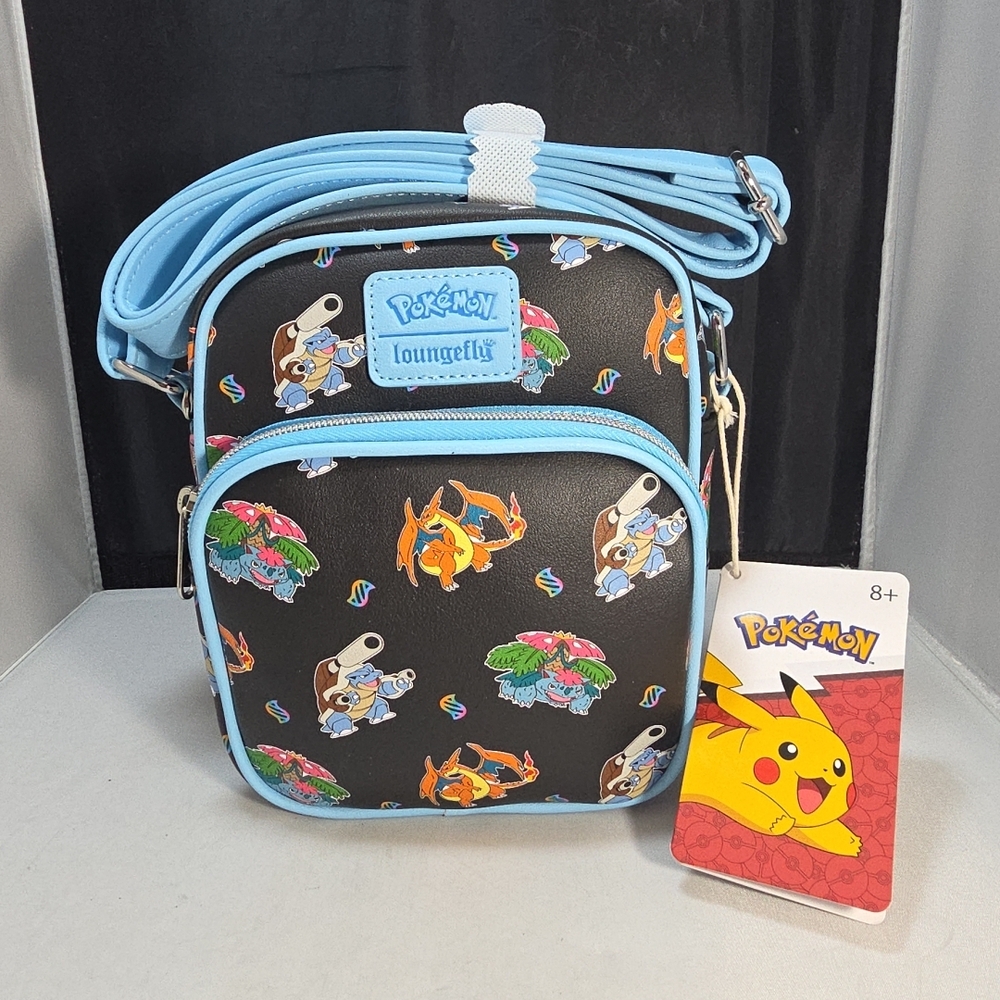 Loungefly Pokemon Mega Evolutions Crossbody Bag. NWT